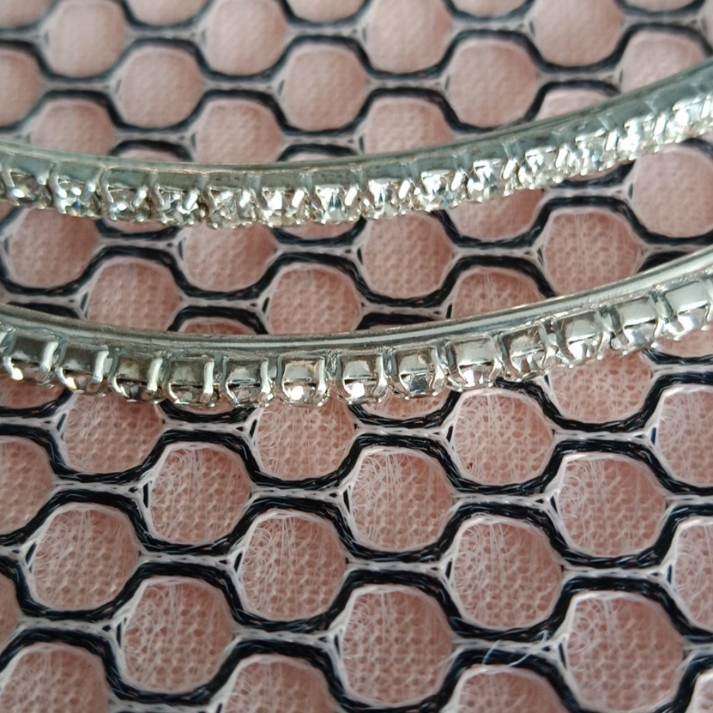 Large Rhinestone Hoops - image 5